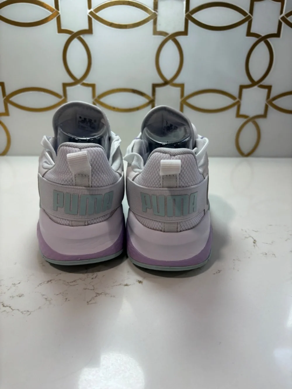 Puma Anzarun Running Shoes Women's 8.5 White Glow Light Lavender 374255-22